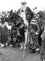Sardauna of Sokoto, horse-mounted